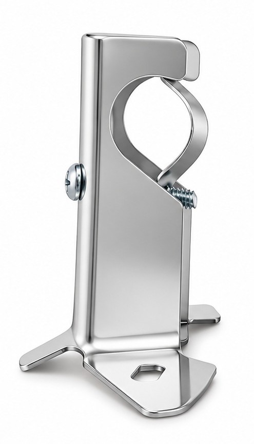 SOPORTE SENCILLO PARED PLATEADO